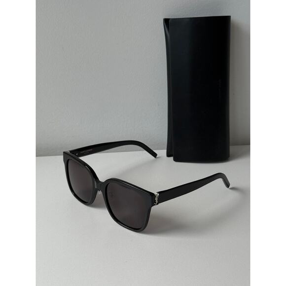 NEW Saint Laurent SLM105/F Square Sunglasses in Black - Picture 3 of 10